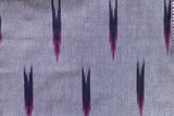 Pure Cotton Ikat Weaved Hand Block Printed 3 PC Suit with Kota Doria Dupatta - Wisteria
