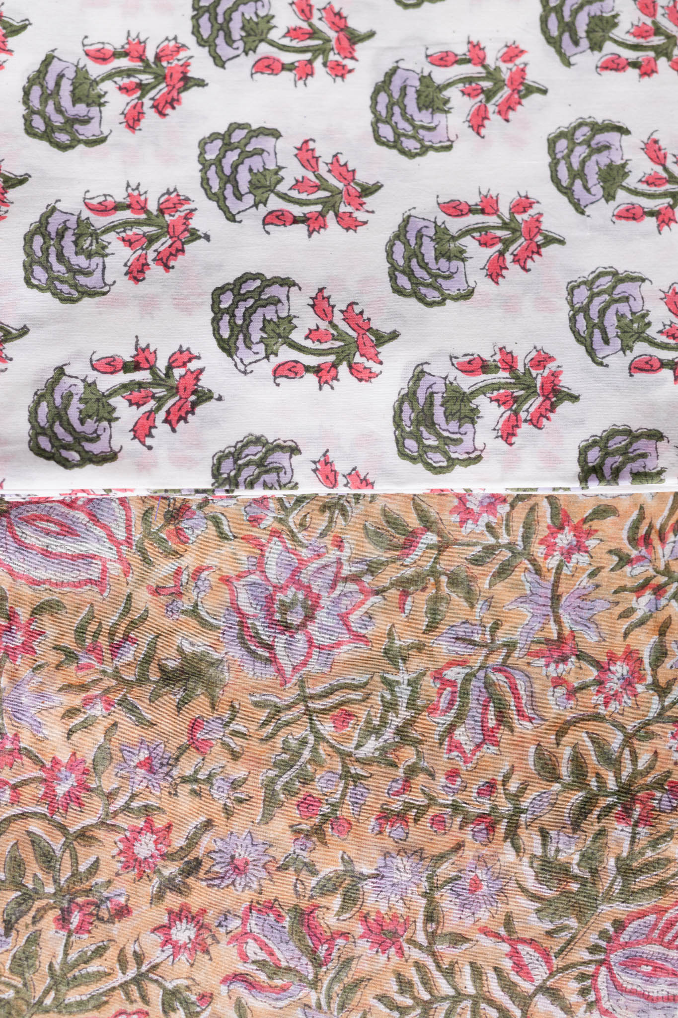 Maheshwari Silk 3 PC Suit Piece - Multicolor - Vastra Raag