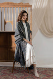 Ajrakh Hand Block Printed - Handloom Woolen Dupatta