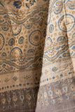 Ajrakh Hand Block Printed - Handloom Woolen Dupatta