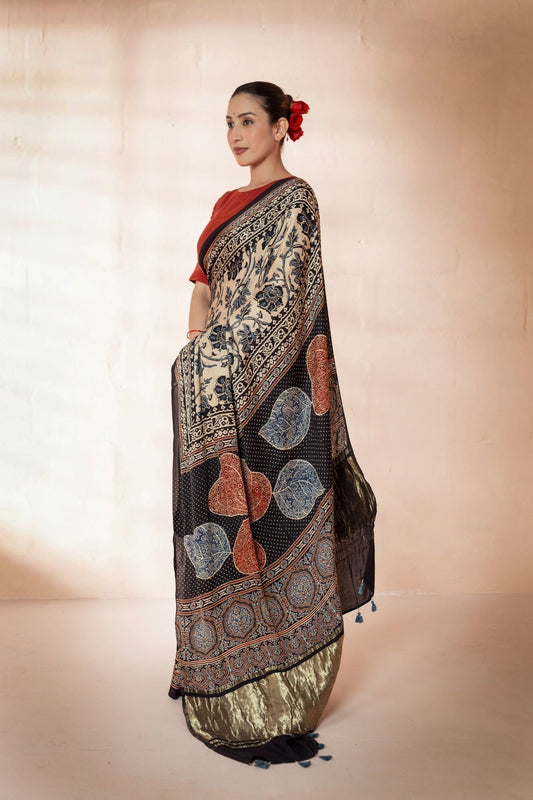 Celebrity Style: How Stars Are Wearing Ajrakh Modal Silk Sarees & Dupattas