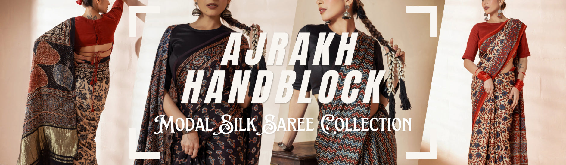 Modal Silk Ajrakh Saree