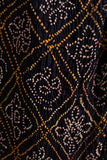 Black - Pure Modal Silk Bandhani Barbag Dupatta with Zari Lagdi Patta