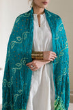 Rama Green - Pure Modal Silk Lehriya Bandhani Dupatta with Zari Lagdi Patta