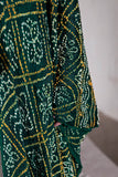 Bottle Green - Pure Modal Silk Bandhani Barbag Dupatta with Zari Lagdi Patta