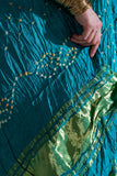 Rama Green - Pure Modal Silk Bandhani Dani Dupatta with Zari Lagdi Patta