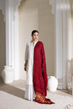 Maroon - Pure Modal Silk Bandhani Dani Dupatta with Zari Lagdi Patta