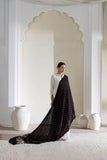 Black - Pure Modal Silk Bandhani Dani Dupatta with Zari Lagdi Patta