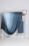 Tie & Dye Shaded Ombre Modal Silk Saree - Navy Blue