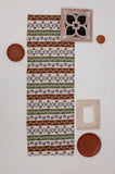 Khadi Cotton Printed Fabric - Geometrical - Multicolor - Vastra Raag
