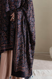 Black/Maroon - Modal Silk Ajrakh Hand Block Dupatta