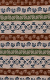 Khadi Cotton Printed Fabric - Geometrical - Multicolor - Vastra Raag