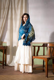 Blue - Modal Silk Bandhani Ombre Dyed Dupatta with Lagdi Patta