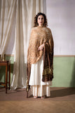 Brown - Modal Silk Bandhani Ombre Dyed Dupatta with Lagdi Patta