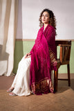 Maharani Pink - Modal Silk Bandhani Ombre Dyed Dupatta with Lagdi Patta