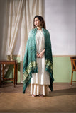 Green - Modal Silk Bandhani Ombre Dyed Dupatta with Lagdi Patta