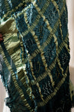 Green - Ombre Dyed Garchola Bandhani Modal Silk Dupatta with Zari Lagdi Patta