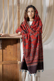 Red - Ajrakh Hand Block Printed Cotton Dupatta
