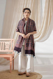 Black - Ajrakh Hand Block Printed - Handloom Cotton Stole