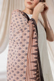 Cream - Ajrakh Hand Block Printed - Handloom Cotton Stole