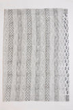 White/Grey Pure Cotton Mul Hand Block Saree