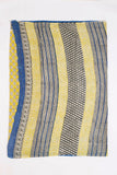 Lemon Yellow Pure Cotton Mul Hand Block Saree