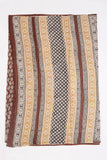 Maroon Pure Cotton Mul Hand Block Saree