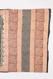 Black/Red Pure Cotton Mul Hand Block Saree