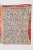 Red/Black Pure Cotton Mul Hand Block Saree