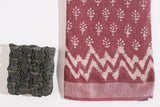 Georgia Peach Linen Hand Block Saree