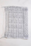 White Linen Hand Block Saree