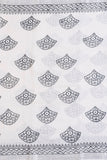White Linen Hand Block Saree