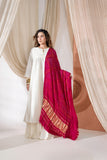 Maharani Pink - Pure Modal Silk Bandhani Barbag Dupatta with Zari Lagdi Patta