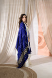 Royal Blue - Pure Modal Silk Lehriya Bandhani Dupatta with Zari Lagdi Patta