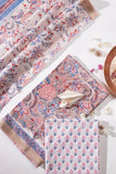 Maheshwari Silk 3 PC Suit Piece - Multicolor - Vastra Raag