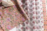Maheshwari Silk 3 PC Suit Piece - Multicolor - Vastra Raag