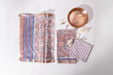 Maheshwari Silk 3 PC Suit Piece - Multicolor - Vastra Raag