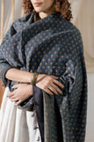Ajrakh Hand Block Printed - Handloom Woolen Dupatta