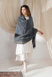 Ajrakh Hand Block Printed - Handloom Woolen Dupatta