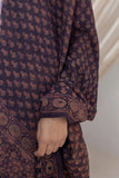 Ajrakh Hand Block Printed - Handloom Woolen Dupatta